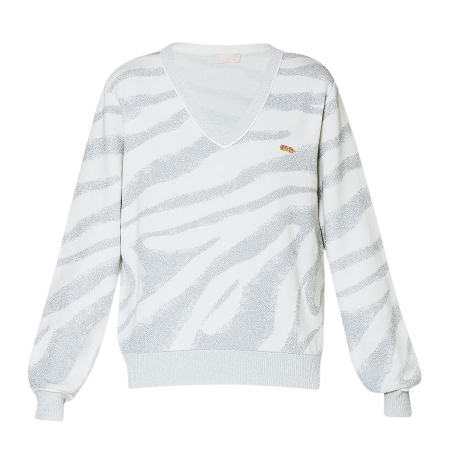 Maglia da donna animalier jacquard Liu Jo | TF4107MS49IA4270
